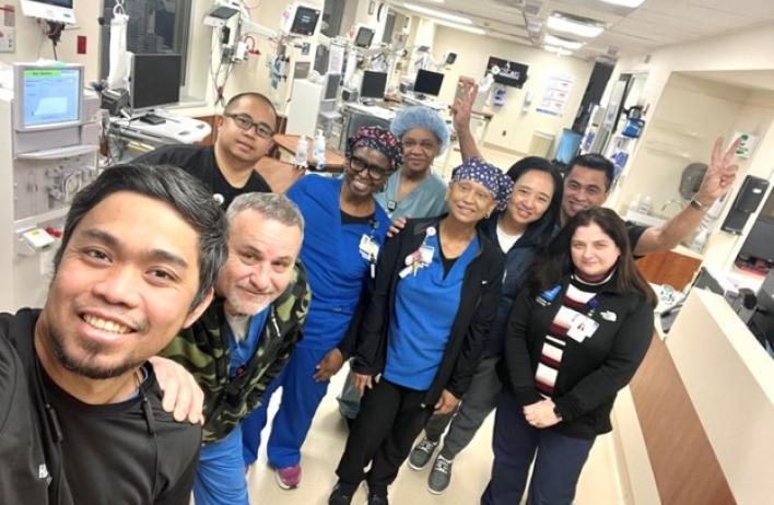 doctors standing together smiling