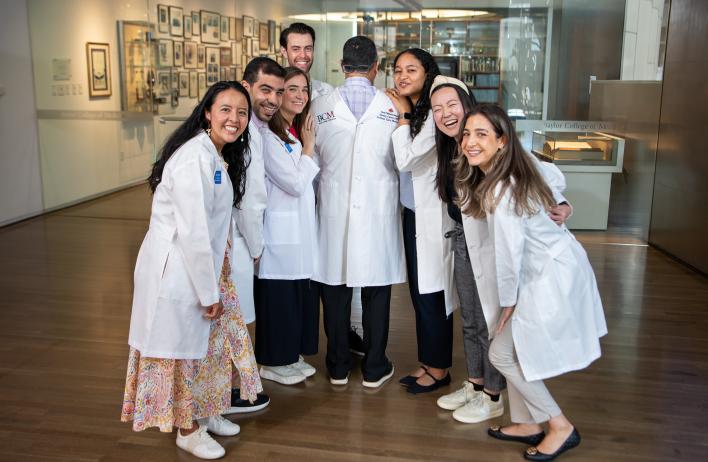 a group of doctors being goofy for a photo