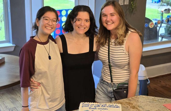 Lab members at Audra and Karen's farewell party