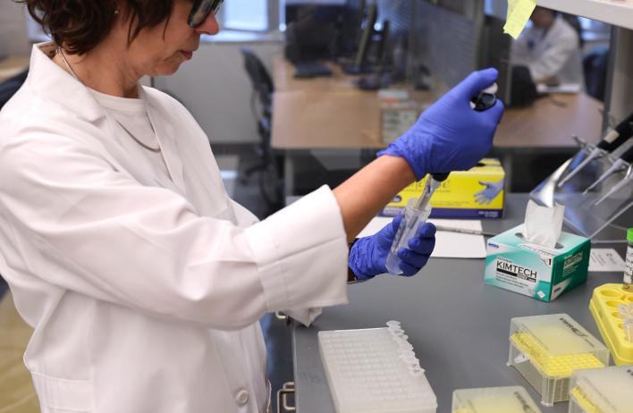 researcher in lab