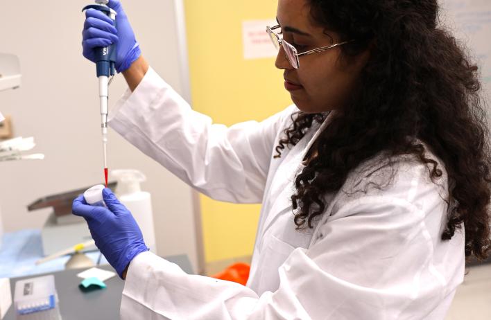 researcher in lab