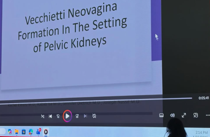 Dr. Rachel Eleazu presents her research at RRD 2026.