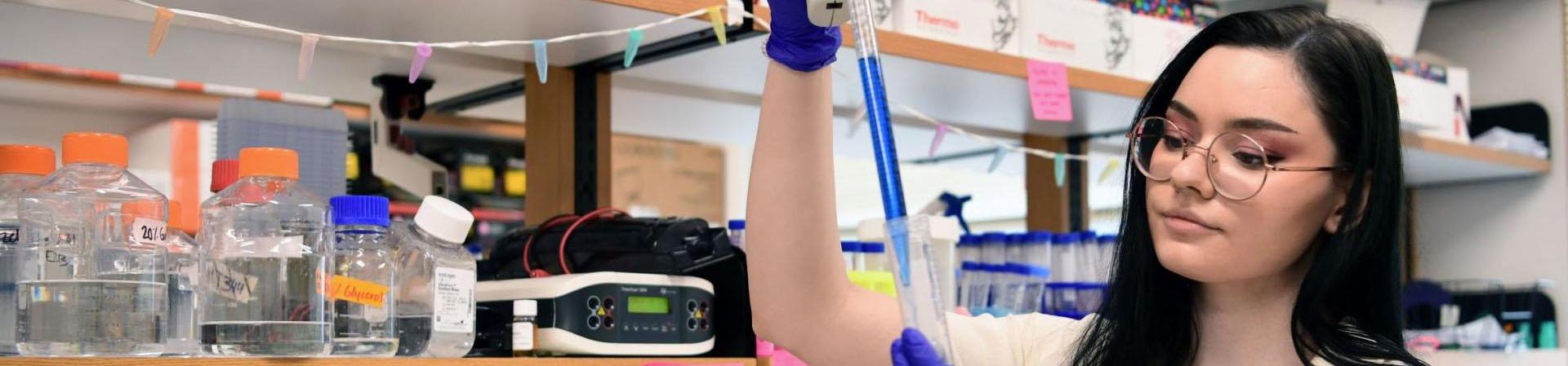 woman working in a lab