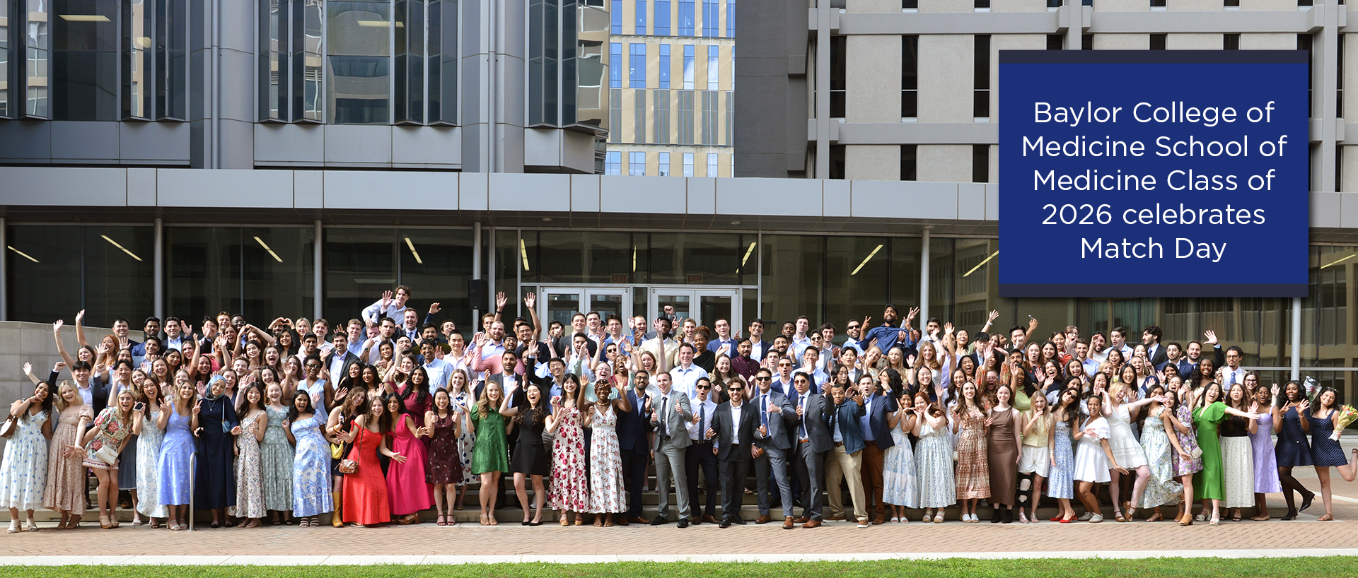The Baylor College of Medicine School of Medicine Class of 2026 celebrates Match Day.