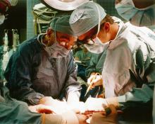 Dr. Michael E. DeBakey with Dr. John P. Williams 