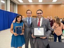 Dr. Richa Shukla and Dr. Nabil Mansour were recognized at the Baylor College of Medicine Awards Da
