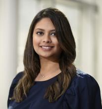 woman smiling for headshot