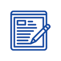 Icon of a paper and pen