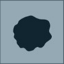 swirly circle representing irregular mole