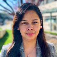 woman smiling outside