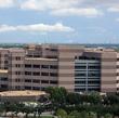 Michael E. DeBakey VA Medical Center as seen from Baylor College of Medicine Medical Center.
