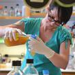Postdoctoral associate Amber Miller in Dr. Gad Shaulsky's laboratory.