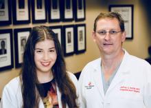 Dr. Brandi Braud-Scully and her mentor Dr. Jeffrey Heinle.