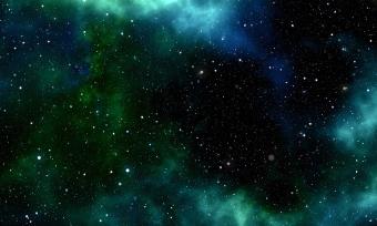 Northern lights in space