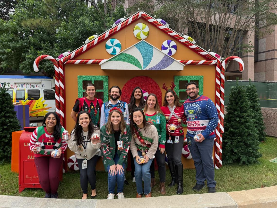 pediatric hospital medicine fellows holiday group photo