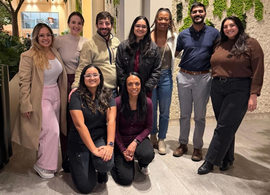 pediatrics pulmonology fellows group photo