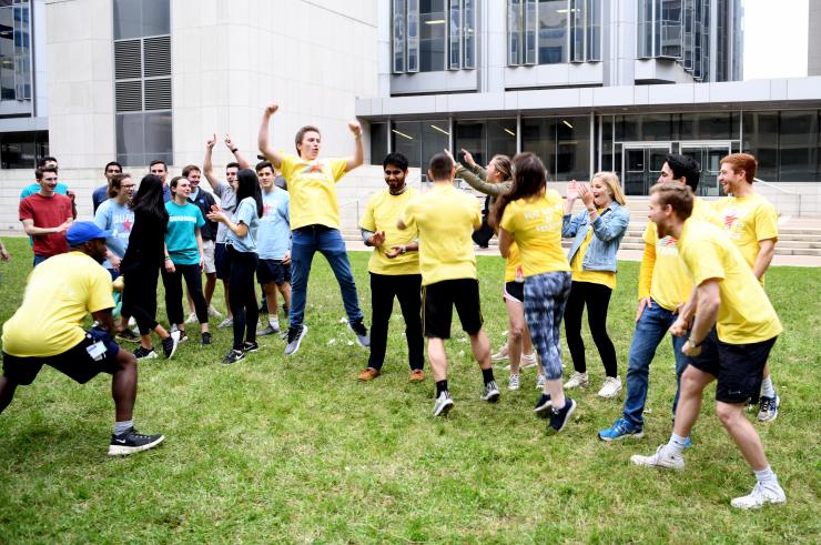 Students competing in QuadLympics 2019