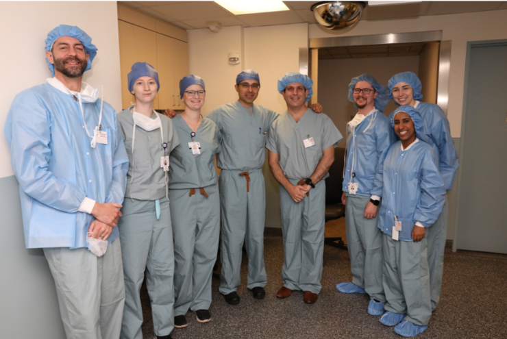 Implantation surgery of the first patient with treatment-resistant depression ever to be treated with stereo-EEG augmented deep brain stimulation therapy.