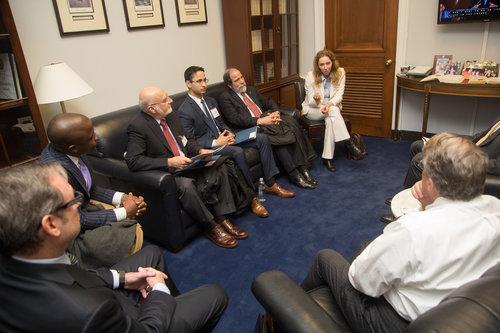 Dr. Samuel advocates for science funding on Capitol Hill.