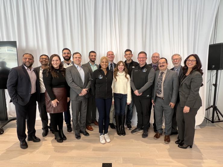 Crew members of Inspiration4 and member of TRISH