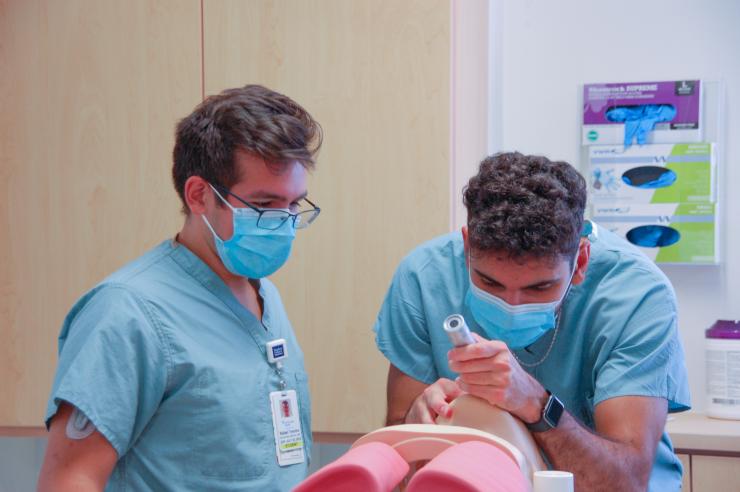 DeBakey /summer Students in the simulation lab.