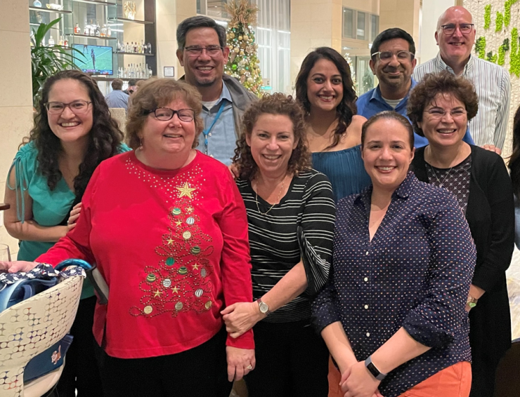 Pediatric Pulmonology Fellowship mentors with trainees.