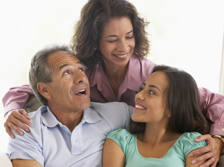 Photo of happy family