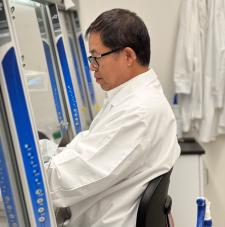 man working in a lab
