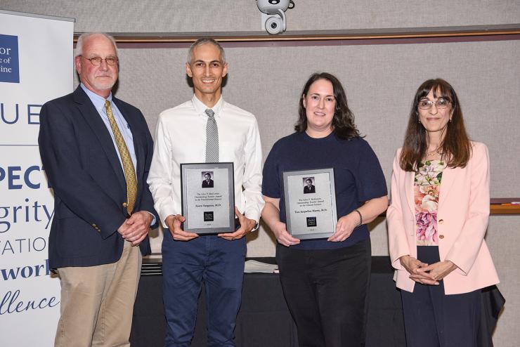 The 2026 recipients of the McGovern Teaching Awards are Dr. Zaven Sargsyan, associate professor of medicine, for Foundational Sciences, and Dr. Tara Harris, assistant professor of obstetrics and gynecology, for Clinical Sciences.