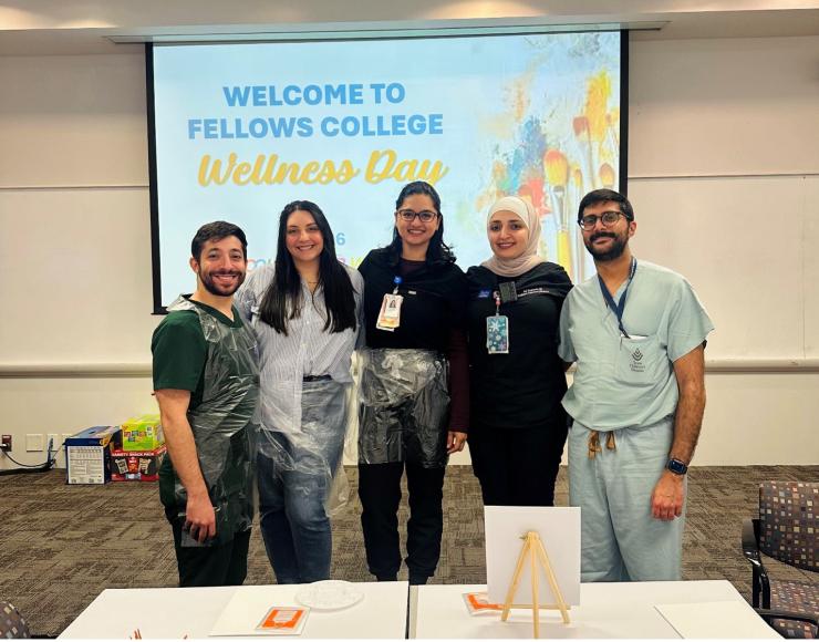 pediatrics pulmonary fellows wellness day group photo