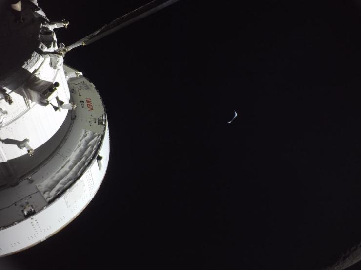 Earthrise Captured by Orion