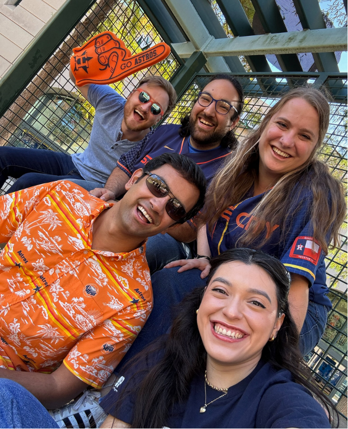 pediatric residents at Astros game