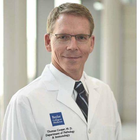 Dr. Thomas A. Cooper, professor of pathology and immunology and of molecular and cellular biology at Baylor