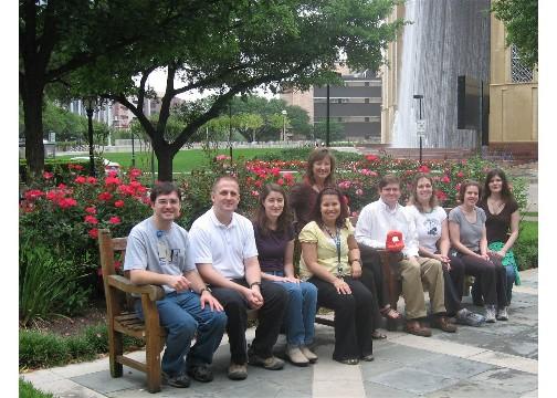Left to Right: Jamie Catanese, Jonathan Fogg, Jennifer Mann, Natalie Fernandez, Lynn Zechiedrich (back), Graham Randall, Michelle Swick, Sonia Morgan-Linnell, Lauren Becnel