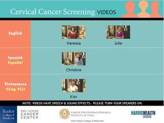 cervical cancer screening videos 2015