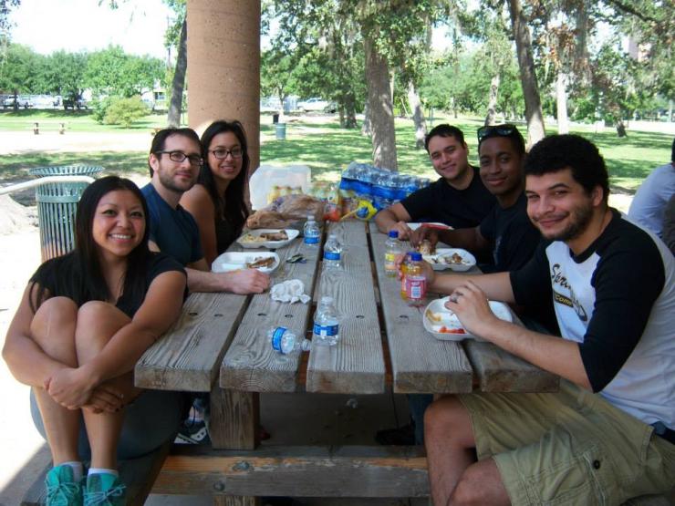 Cookout with BCM SMART students