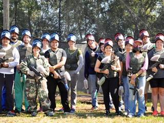 Deneen lab paintball match