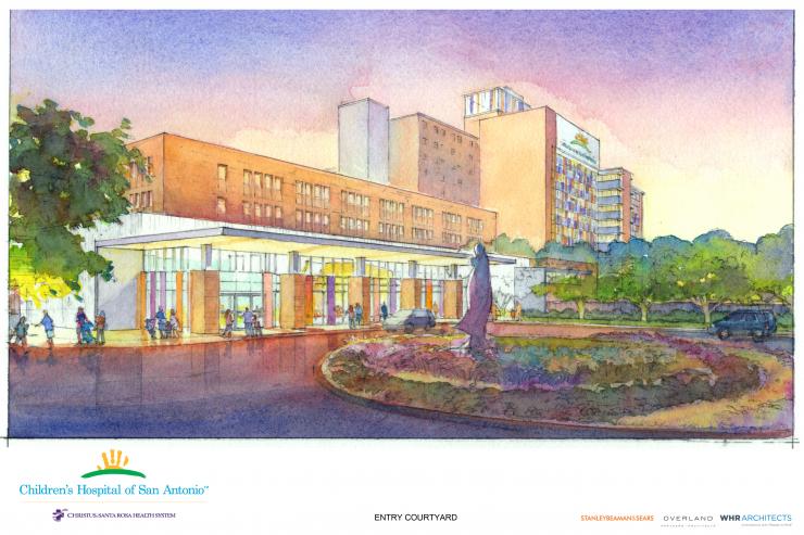 An artist rendering of the Children's Hospital of San Antonio.