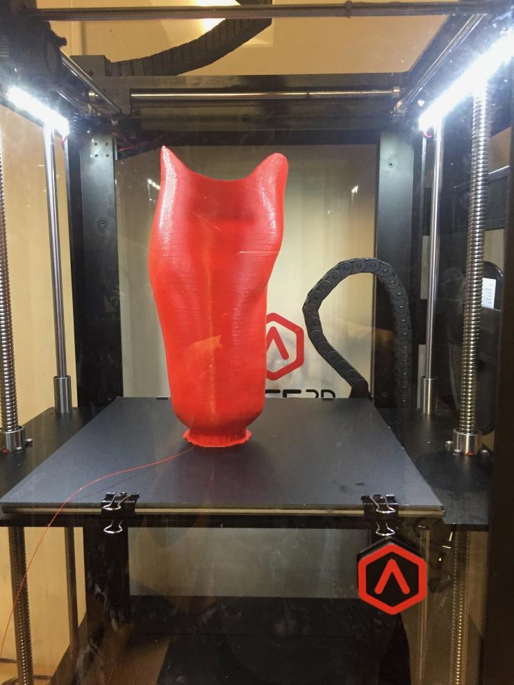The use of 3D scanning and printing for medical devices is one of the many areas of research pursued by faculty and students in the O & P program.