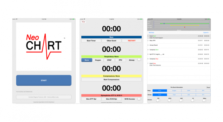 NeoCHART screenshot previews for iPad