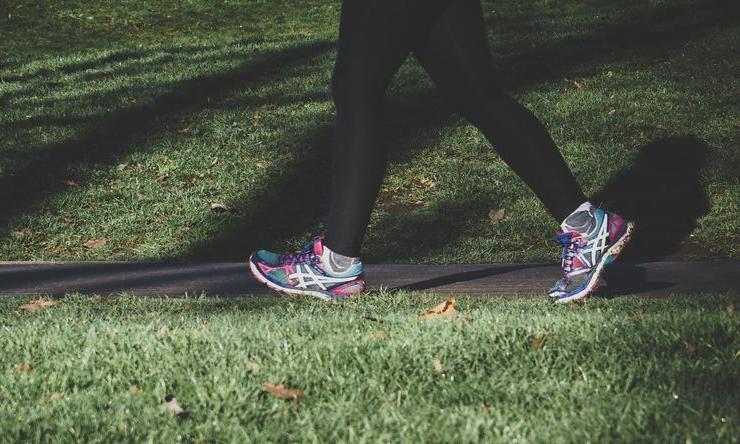 A person taking a walk.