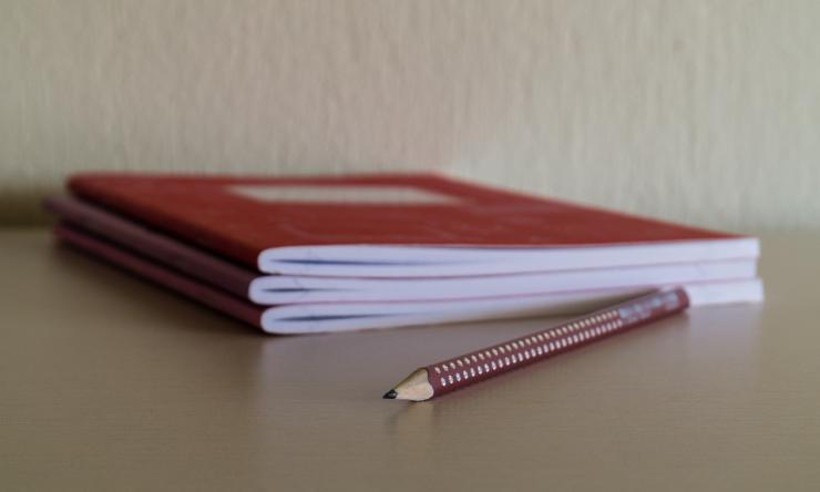 Back to School notebooks and pencil 