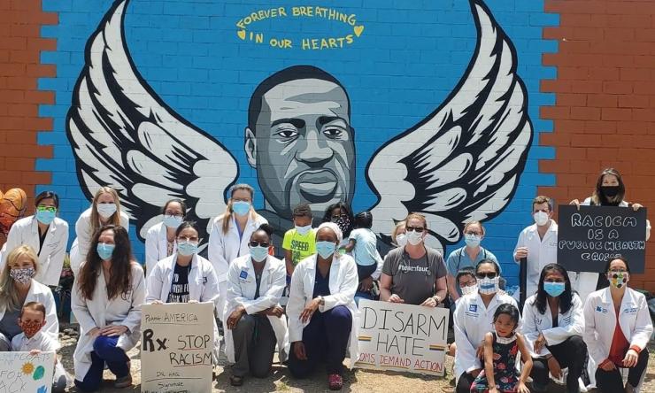 Pediatric residents supporting BLM