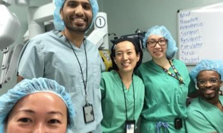 Resident training during hurricane Harvey