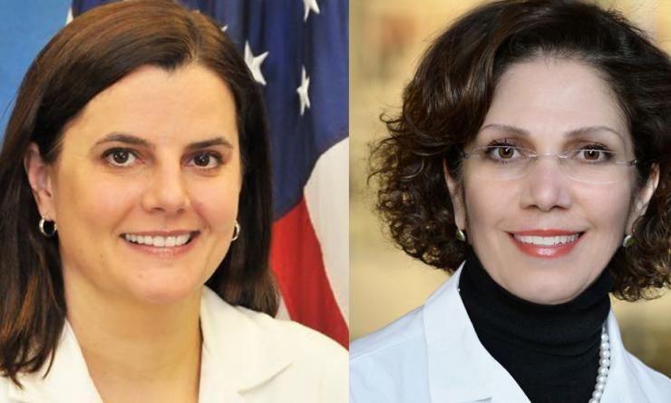 Dr. Lorraine Cornwell and Dr. Farrah Kheradmand