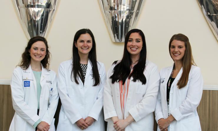 2021 APP seed grant awardees Amy Butcher, PA-C, Logan Healy, PA-C, Ashley Waldon, PA-C and Heather West, MS, PA-C