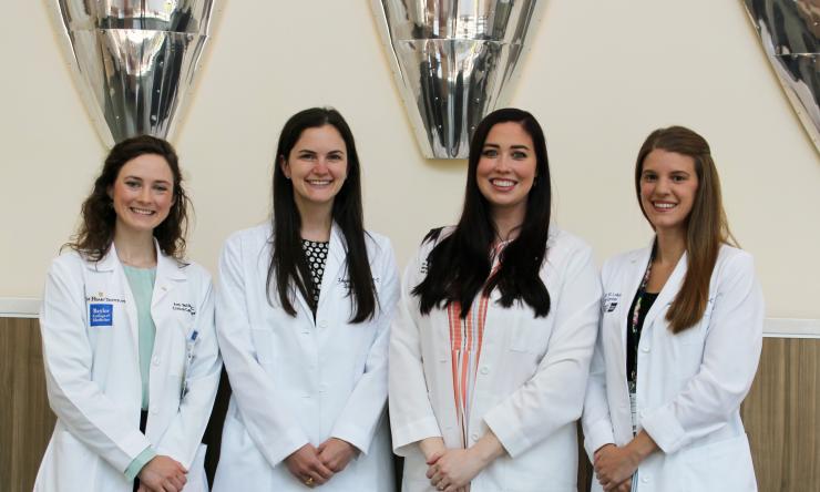 2021 APP seed grant awardees Amy Butcher, PA-C, Logan Healy, PA-C, Ashley Waldon, PA-C and Heather West, MS, PA-C