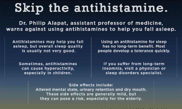 Antihistamine info graphic