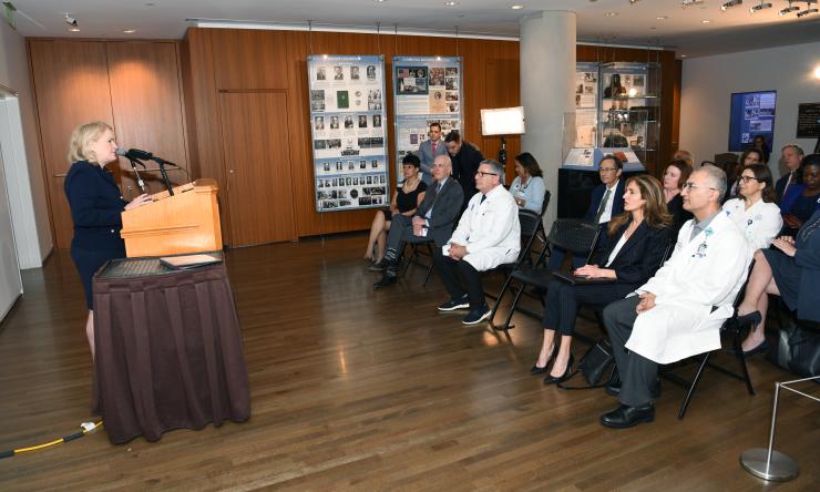 Rep. Sylvia Garcia speaking with Baylor and Harris Health officials concerning long-COVID care