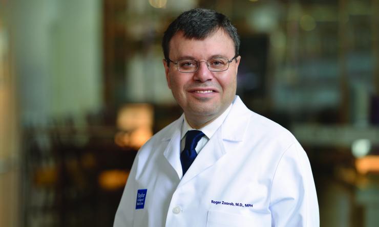 Roger Zoorob photo with white coat.